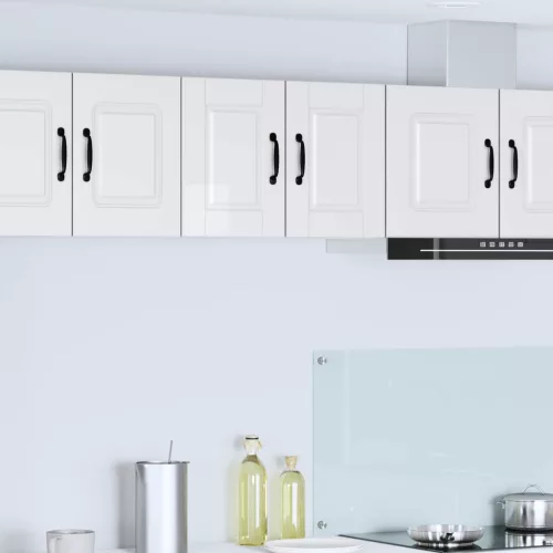 vidaXL Mosogatógép panel Magas Fényű Fehér 30 x 31 x 40 cm Faanyag