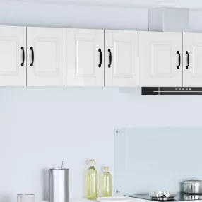   vidaXL Mosogatógép panel 2 pcs Magas Fényű Fehér 30 x 31 x 40 cm