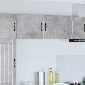 Konyhaszekrény 2 pcs Beton Szürke 50 x 31 x 40 cm Faanyag