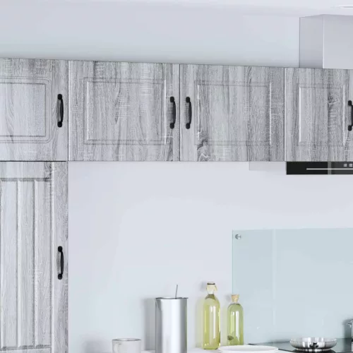 vidaXL Mosogatógép panel 2 pcs Szürke Sonoma 50 x 31 x 40 cm Faanyag