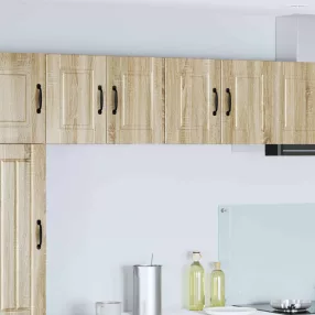   vidaXL Mosogatógép panel 2 pcs Sonoma tölgy 60 x 31 x 40 cm Faanyag