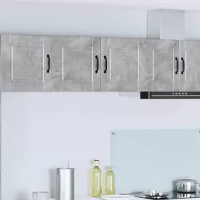   Konyhaszekrény polcokkal Beton Szürke 80 x 31 x 40 cm Faanyag