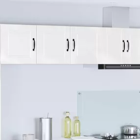  vidaXL Mosogatógép panel Magas Fényű Fehér 80 x 31 x 40 cm Faanyag