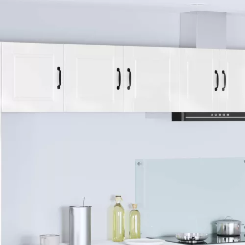 vidaXL Mosogatógép panel Magas Fényű Fehér 80 x 31 x 40 cm Faanyag