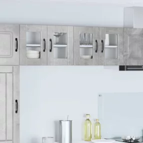   vidaXL Konyhaszekrény polcokkal Beton Szürke 60 x 31 x 40 cm Faanyag