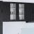 Konyhaszekrény polcokkal 2 pcs Fekete 40 x 31 x 80 cm Faanyag