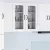 vidaXL Mosogatógép panel 2 pcs Magas Fényű Fehér 40 x 31 x 80 cm