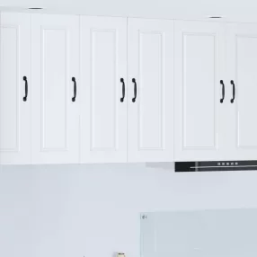   Konyhaszekrény polcokkal 2 pcs Fehér 30 x 31 x 80 cm Faanyag