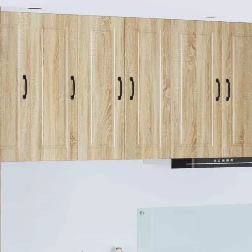 vidaXL Mosogatógép panel 2 pcs Sonoma tölgy 30 x 31 x 80 cm Faanyag