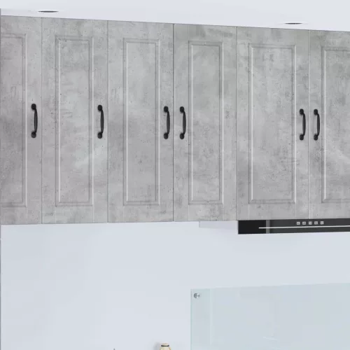 vidaXL Mosogatógép panel 2 pcs Beton Szürke 30 x 31 x 80 cm Faanyag