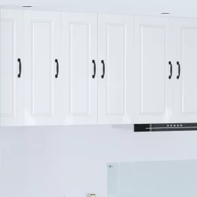   vidaXL Mosogatógép panel 2 pcs Magas Fényű Fehér 30 x 31 x 80 cm