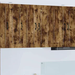   vidaXL Mosogatógép panel 2 pcs Füstölt tölgy 30 x 31 x 80 cm Faanyag