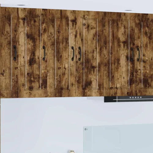 vidaXL Mosogatógép panel 2 pcs Füstölt tölgy 30 x 31 x 80 cm Faanyag