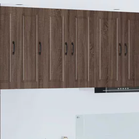   vidaXL Mosogatógép panel 2 pcs Barna Tölgy 30 x 31 x 80 cm Faanyag