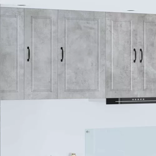 Konyhaszekrény polcokkal Beton Szürke 50 x 31 x 80 cm Faanyag