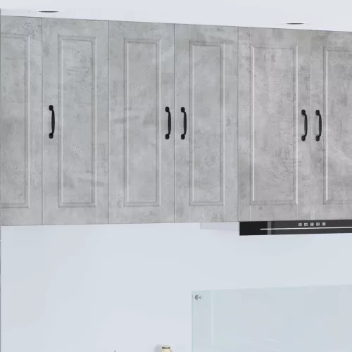 Konyhaszekrény polcokkal Beton Szürke 60 x 31 x 80 cm Faanyag