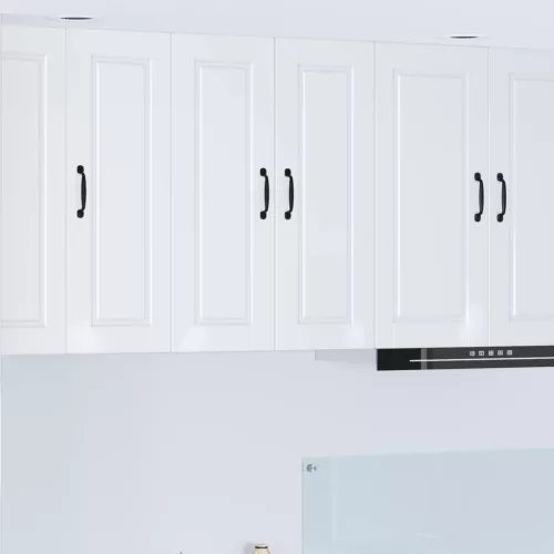 vidaXL Mosogatógép panel Magas Fényű Fehér 60 x 31 x 80 cm Faanyag
