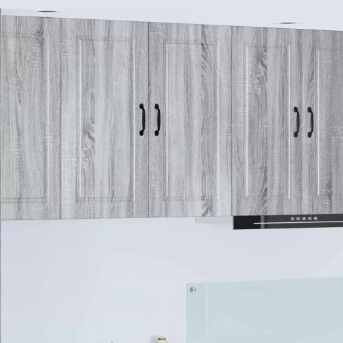 Konyhaszekrény polcokkal Szürke Sonoma 80 x 31 x 80 cm Faanyag