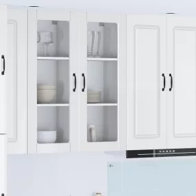   vidaXL Mosogatógép panel Magas Fényű Fehér 40 x 31 x 100 cm Faanyag