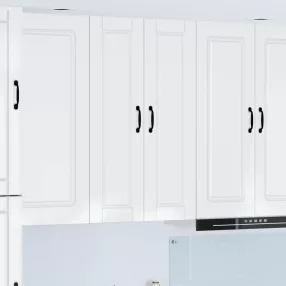   vidaXL Mosogatógép panel Magas Fényű Fehér 30 x 31 x 100 cm Faanyag