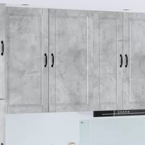   Konyhaszekrény polcokkal Beton Szürke 50 x 31 x 100 cm Faanyag