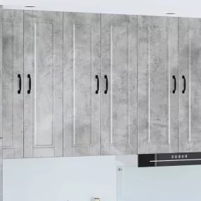   Konyhaszekrény polcokkal Beton Szürke 60 x 31 x 100 cm Faanyag