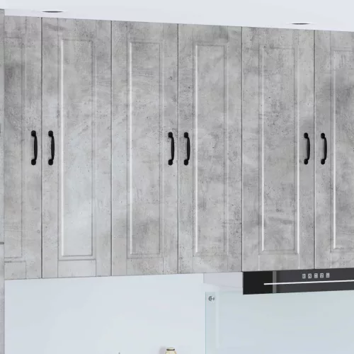 Konyhaszekrény polcokkal Beton Szürke 60 x 31 x 100 cm Faanyag