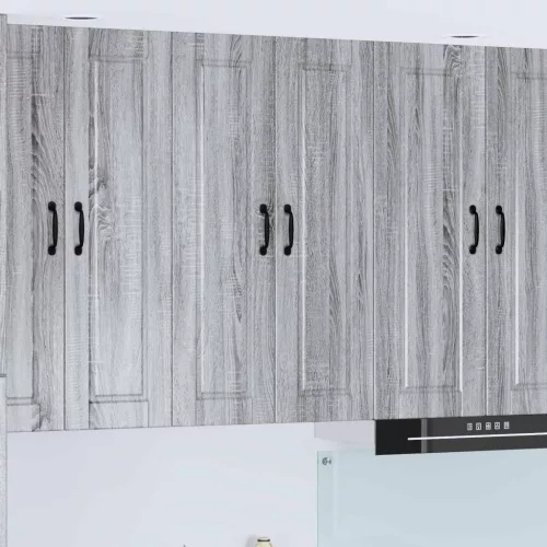 Konyhaszekrény polcokkal Szürke Sonoma 60 x 31 x 100 cm Faanyag