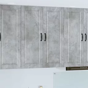   Konyhaszekrény polcokkal Beton Szürke 80 x 31 x 100 cm Faanyag