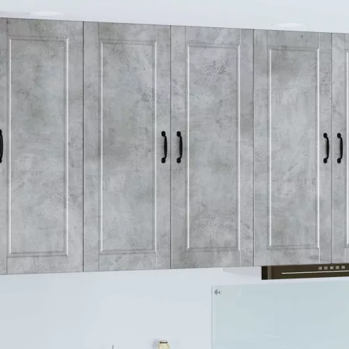 Konyhaszekrény polcokkal Beton Szürke 80 x 31 x 100 cm Faanyag
