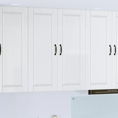 vidaXL Mosogatógép panel Magas Fényű Fehér 80 x 31 x 100 cm Faanyag