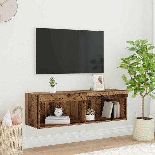 TV szekrény garnitúra Öreg fa 100 x 30 x 30 cm Faanyag