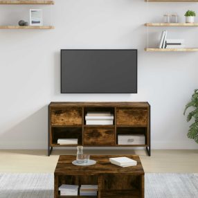   TV szekrény fiókkal Füstös tölgy 100 x 36 x 49,5 cm Faanyag