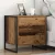 Éjjeli asztal fiókkal 2 pcs Öreg fa 50 x 39.5 x 50 cm Faanyag