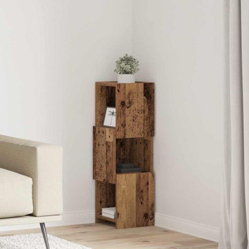 Sarokszekrény Öreg fa 25,5x25x80cm Faanyag