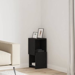 Sarokszekrény Fekete tölgy 25,5x25x55cm Faanyag