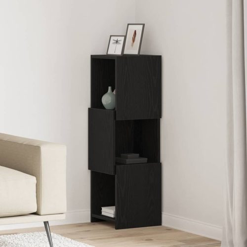 Sarokszekrény Fekete tölgy 30,5x30x95cm Faanyag