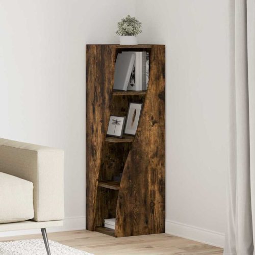 Sarokszekrény Füstölt tölgy 32x32x102cm Faanyag