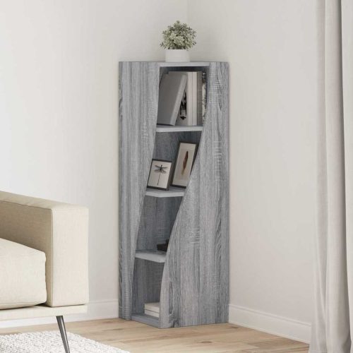 Sarokszekrény Szürke Sonoma 32x32x102cm Faanyag