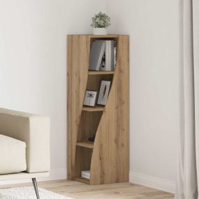 Sarokszekrény Artisan tölgy 32x32x102cm Faanyag