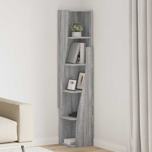 Sarokszekrény Szürke Sonoma 27,5x27x140cm Faanyag
