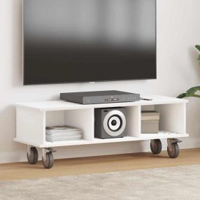 TV állvány Fehér 100 x 35 x 35 cm Faanyag