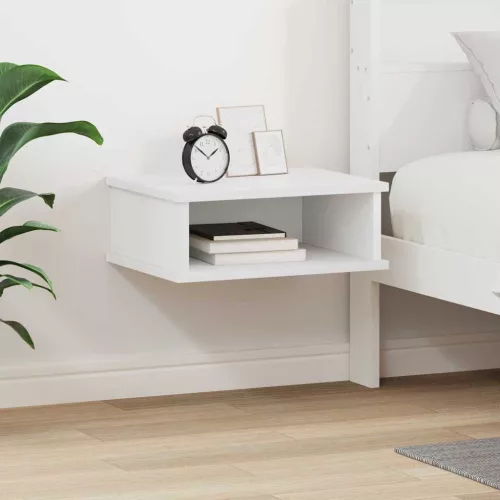 Éjjeli asztal Fehér 40 x 31 x 15 cm Faanyag