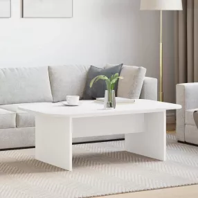 vidaXL Dohányzóasztal Fehér 93 x 53 x 33 cm Faanyag