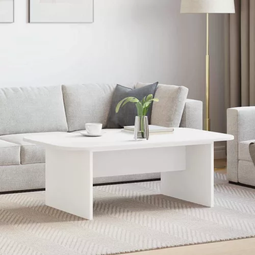 vidaXL Dohányzóasztal Fehér 93 x 53 x 33 cm Faanyag