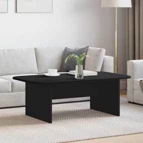 vidaXL Dohányzóasztal Fekete 93 x 53 x 33 cm Faanyag