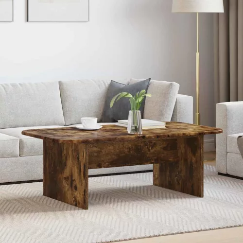 vidaXL Dohányzóasztal Füstölt tölgy 93 x 53 x 33 cm Faanyag