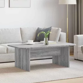   vidaXL Dohányzóasztal Szürke Sonoma 93 x 53 x 33 cm Faanyag