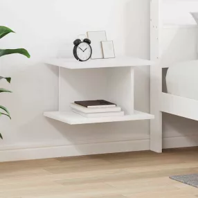 vidaXL Éjjeli asztal Fehér 40 x 30 x 25 cm Faanyag