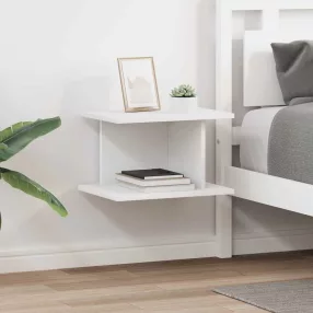 vidaXL Éjjeli asztal 2 pcs Fehér 40 x 30 x 25 cm Faanyag